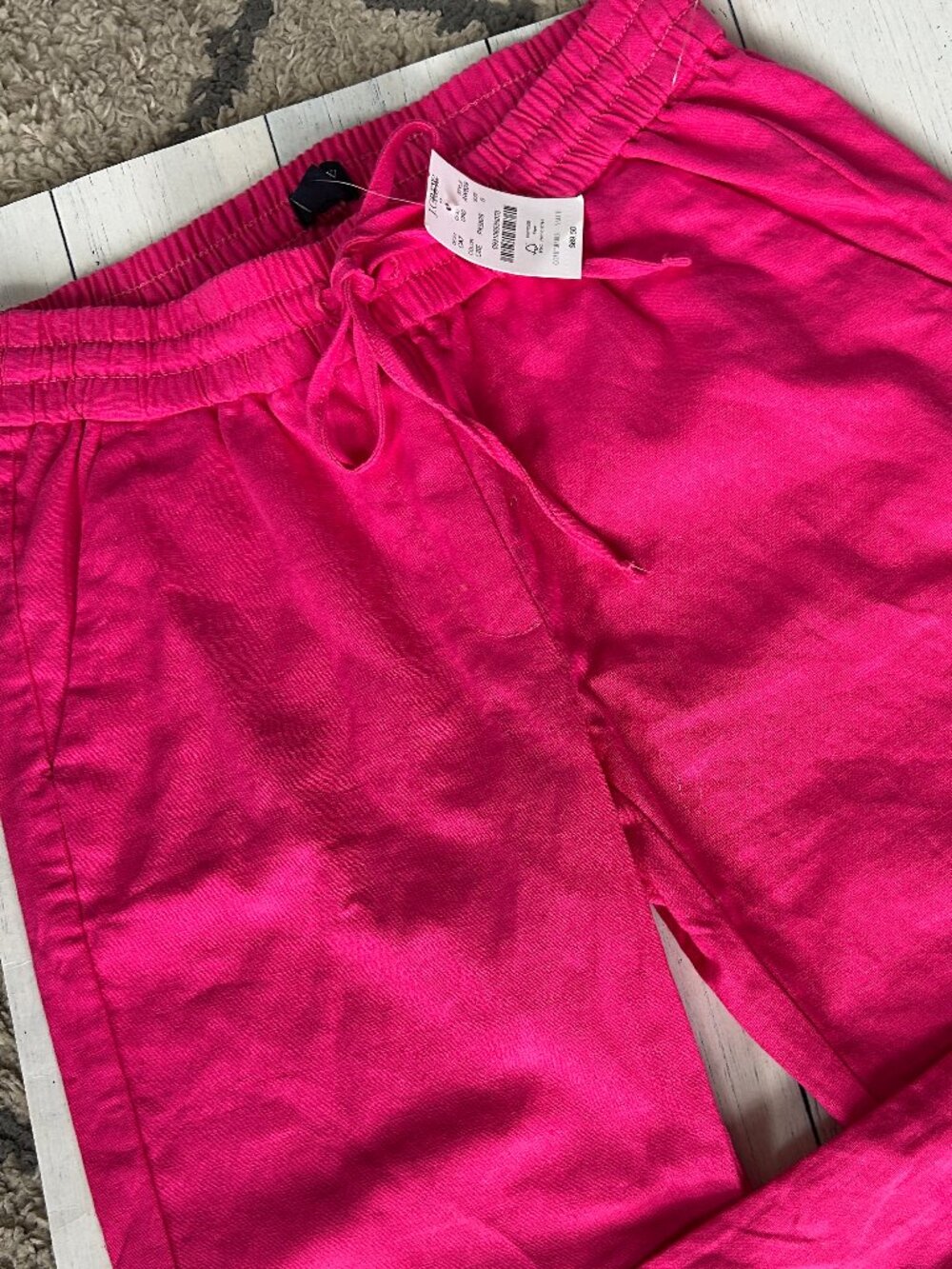 J. Crew Factory Hot Pink Cropped Pants